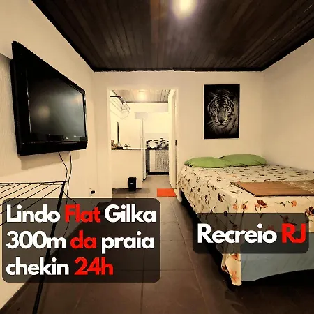 Lindo Flat 2 A 300 Mts Da Praia Posto 12 Recreio